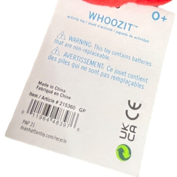 Manhattan Toy  Whoozit  Baby Crinkle Toy 7 Arms Blue Stroller Activity‎ Toy - Picture 5 of 11